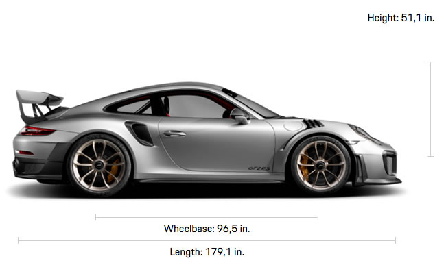 911 GT2 RS Specifications